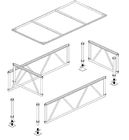 Quick And Easy Setup Of Aluminum Stage Platform For Exhibitions And Shows