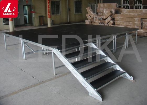 Portable Aluminum Stage Platform with Adjustable Height (0.6-1m）