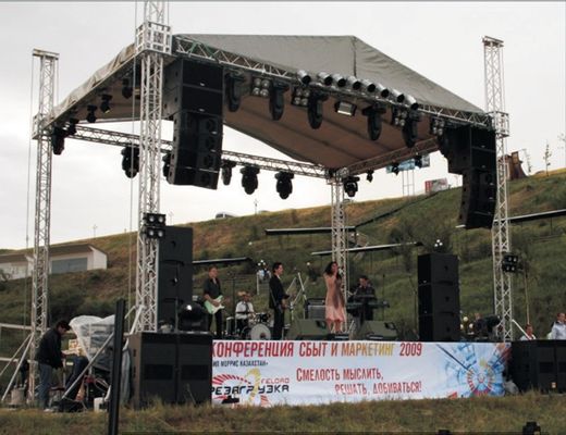 6082 Aluminum Roof Truss System With Stage For Outdoor Concert Display