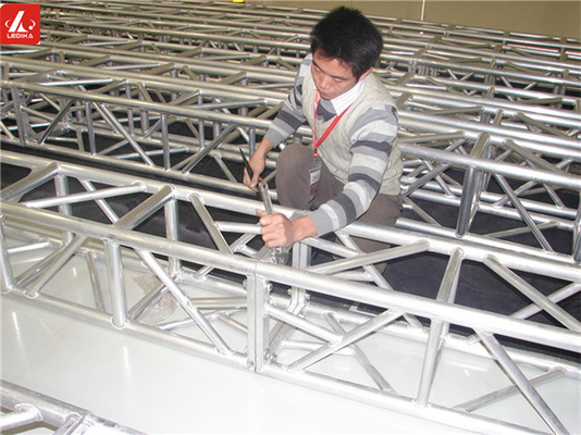 Stage Truss Systems Aluminum Square Truss For Outdoor Parties Length 0.5 - 4m